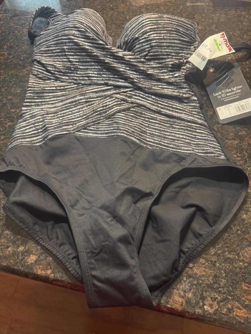 DKNY one piece bathing suit